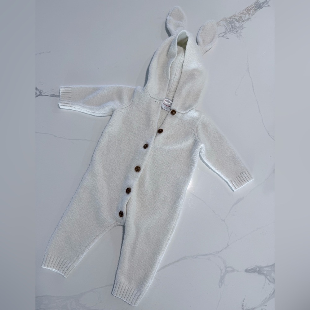 Hanna Andersson 🐰🐇 Easter Bunny Suit Onesie with Buttons - size 6-12m